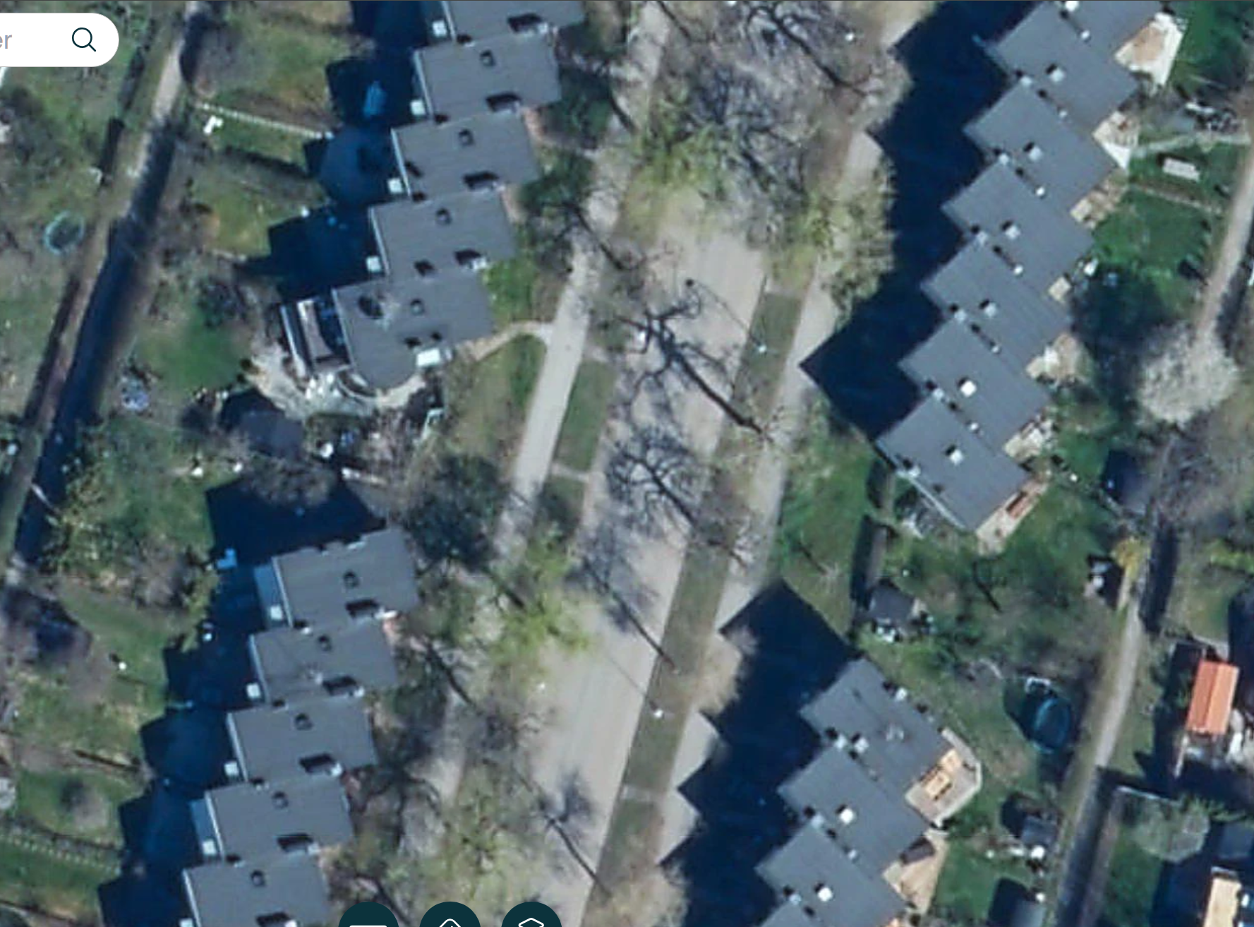 Per-Albins house from the air